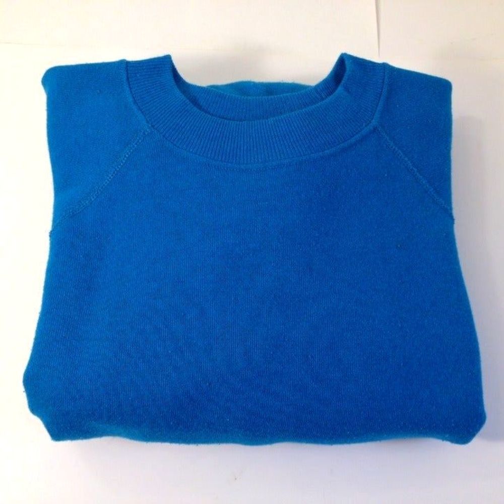 Blue Sweat Shirt Long Sleeve Nice Adult Large